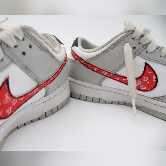 Nike Dunk Low Retro SE Lottery Grey Fog/Blk-Wht, Size 7 (Pre-owned) - Picture 9 of 13